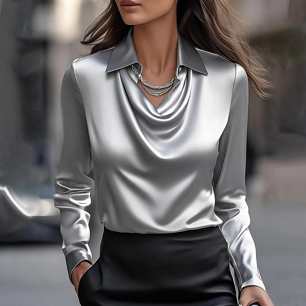 Women’s Elegant Satin Blouse