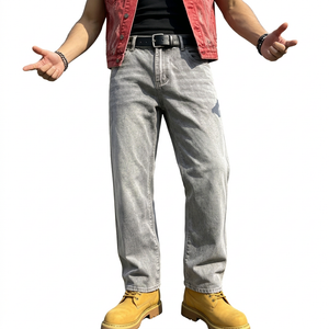 Arms-out pose on white