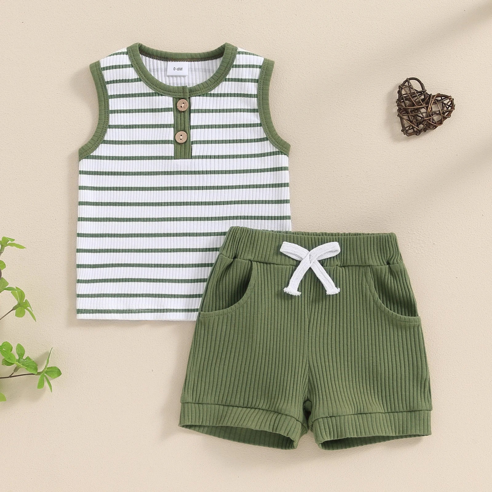 Boy's Round Neck Top & Shorts Set | Fashion Sports Outfit