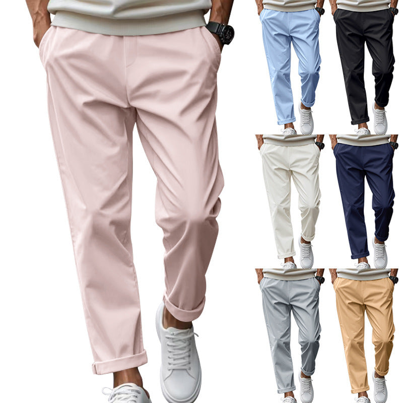 Men's Quick-Dry Trousers | Waist-Tied Loose Fit