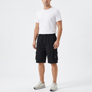Black shorts on a male model
