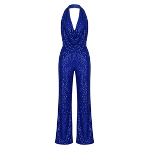 Blue jumpsuit without a model
