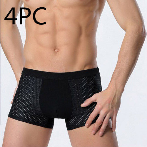Men's Ice Silk Boxer Briefs | Breathable Mesh Underwear