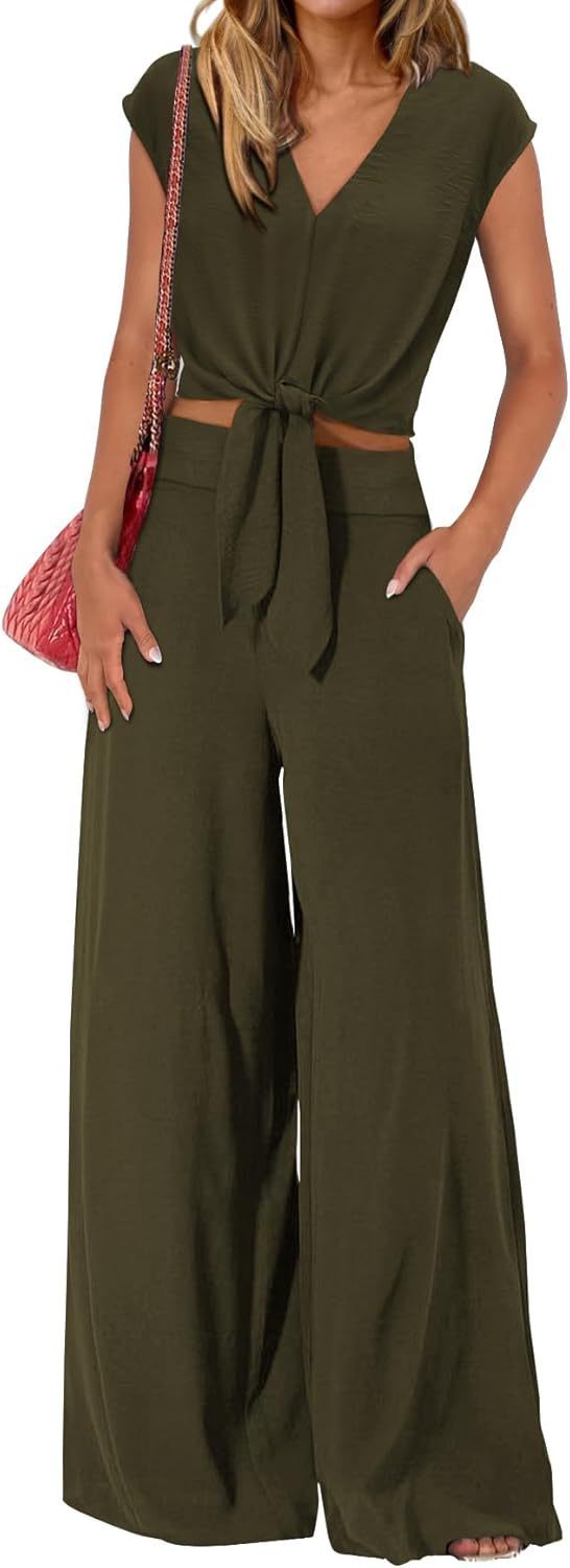 Women's High Waist Wide Leg Pants - Slim Fit Suit Trousers