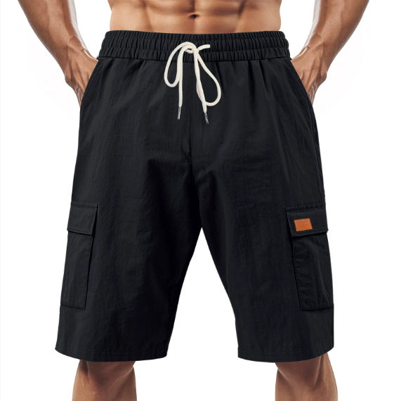 Men's Loose Fit Linen Shorts | Drawstring Sports & Leisure Wear
