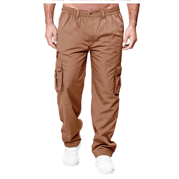 Men's Cargo Pants | Multi-Pocket Loose Straight Fit