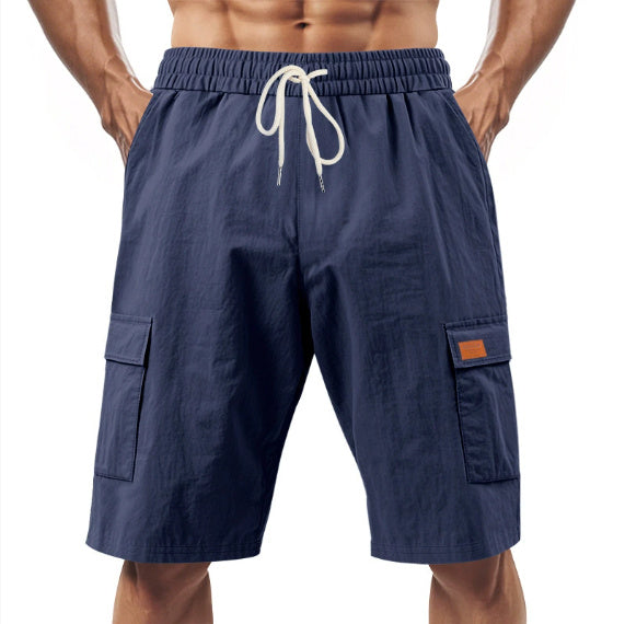 Men's Loose Fit Linen Shorts | Drawstring Sports & Leisure Wear