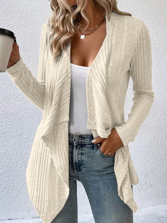 Women's Long Sleeve Cardigan | Open Front Loose Fit Sweater