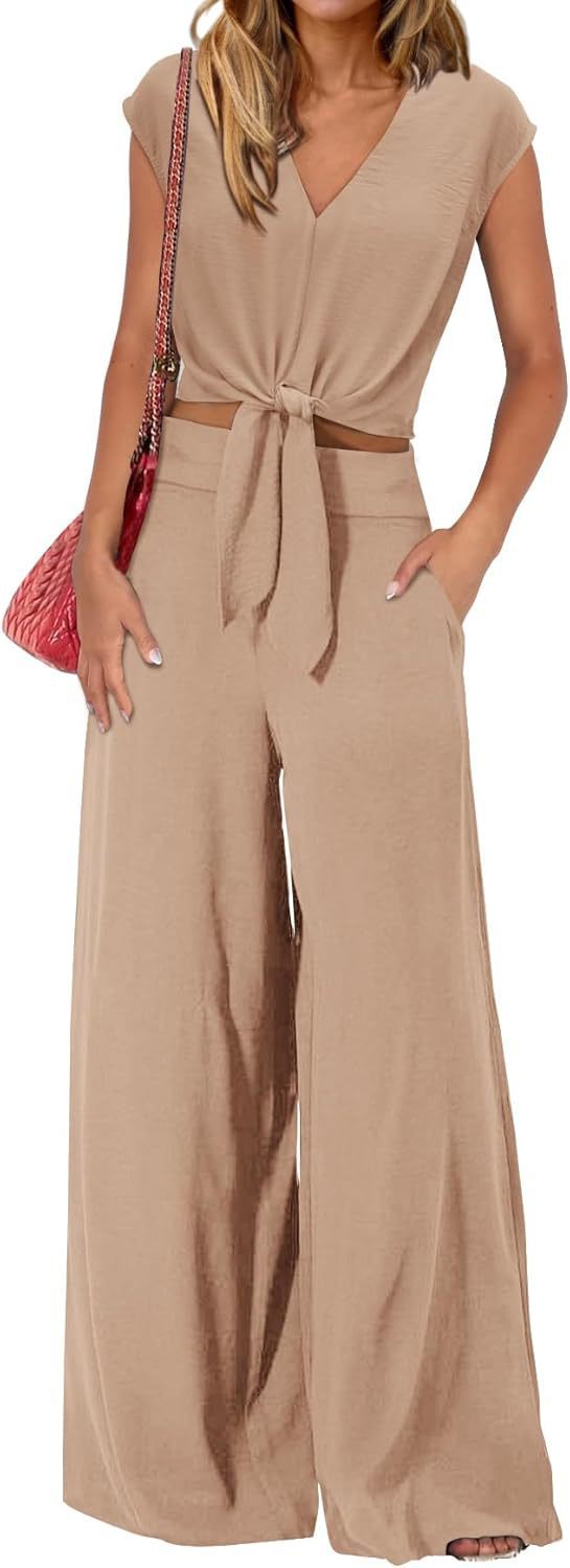 Women's High Waist Wide Leg Pants - Slim Fit Suit Trousers
