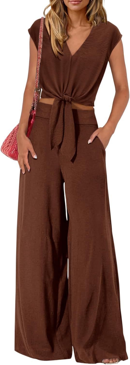 Women's High Waist Wide Leg Pants - Slim Fit Suit Trousers