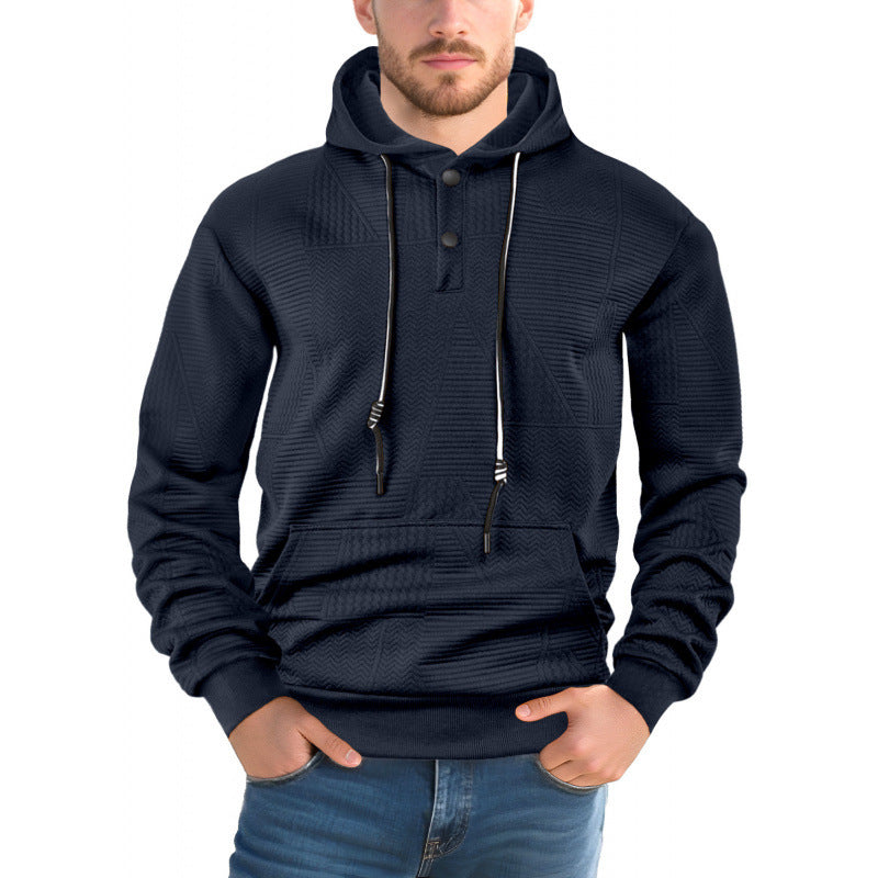 Men’s Solid Color Pullover Hoodie