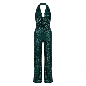 Dark Green jumpsuit without a model