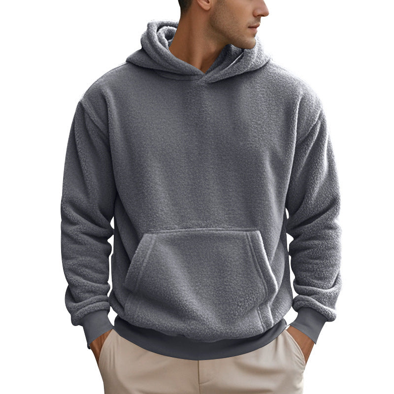 Men’s Double-Sided Velvet Pullover