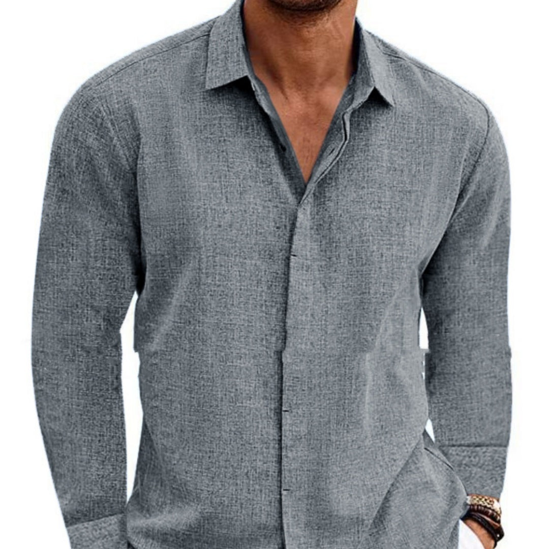 Men's Retro Long Sleeve Shirt