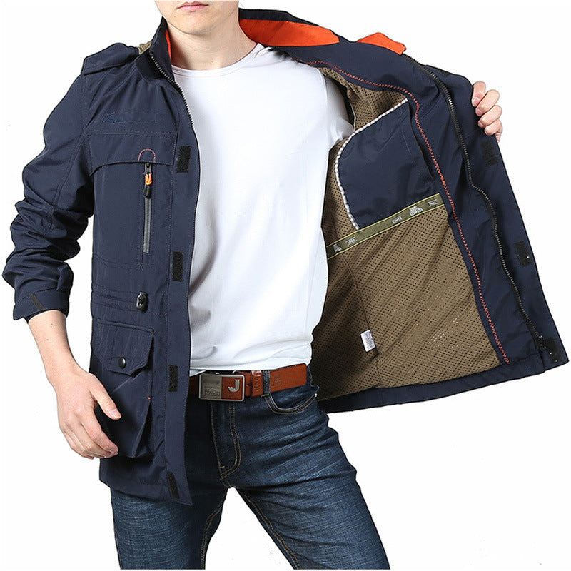 Men's Long Hooded Jacket | Plus Size Outdoor Casual Coat