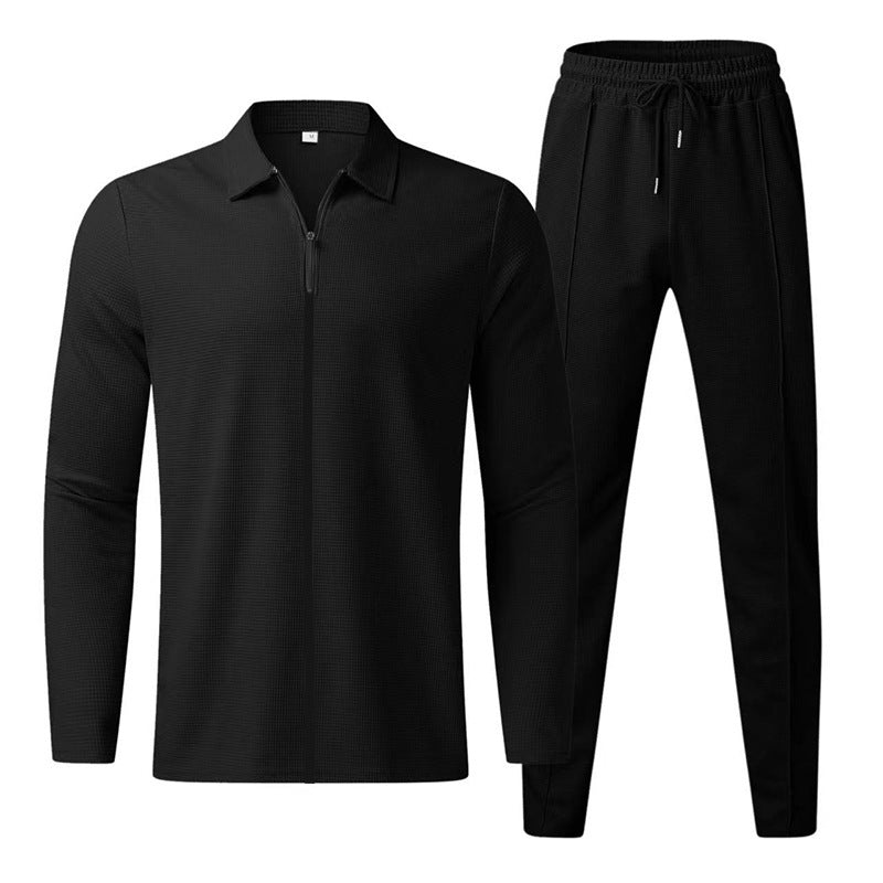 Men's Athletic Tracksuit Set | Zipper Jacket & Jogger Pants