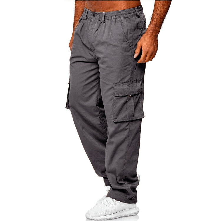 Men's Cargo Pants | Multi-Pocket Loose Straight Fit