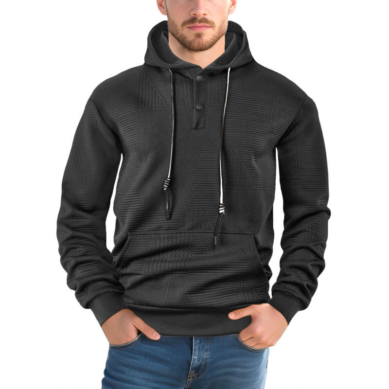 Men’s Solid Color Pullover Hoodie