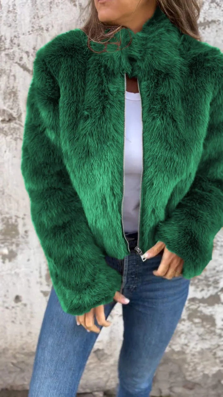 Women's Faux Fur Winter Jacket