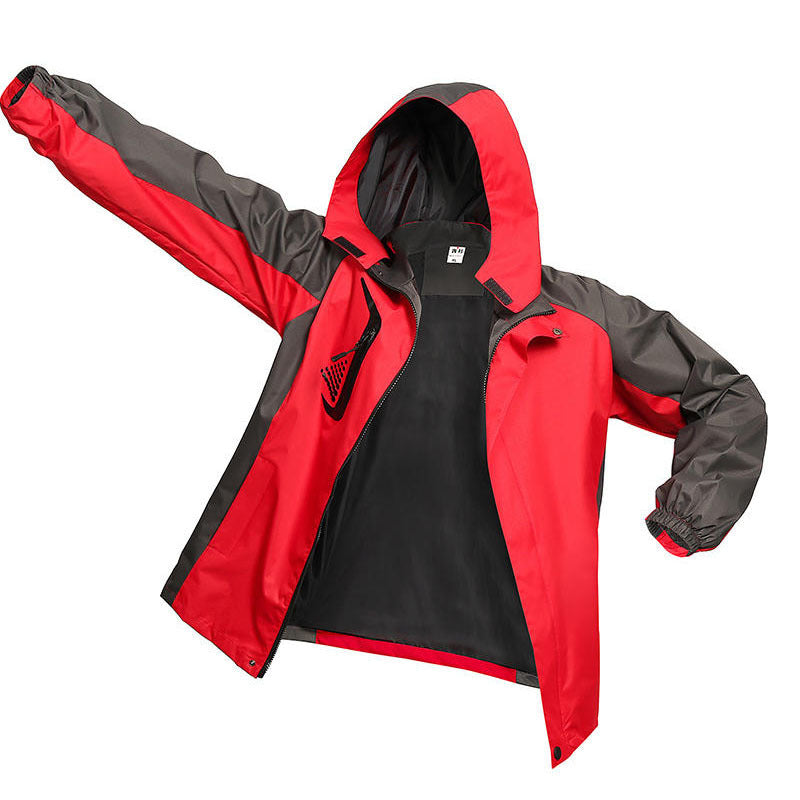 Men's Lightweight Hooded Jacket | Color Block Autumn Outdoor Jacket