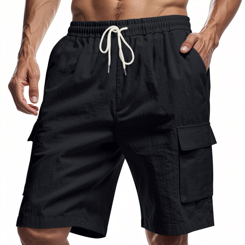 Men's Loose Fit Linen Shorts | Drawstring Sports & Leisure Wear
