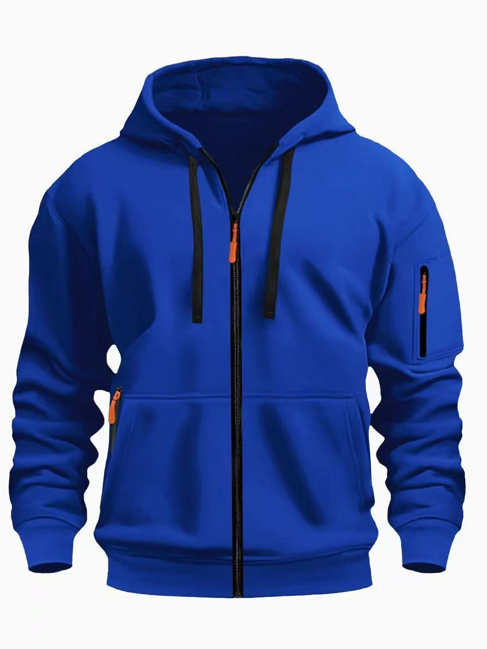Men's Zip-Up Hooded Sweatshirt | Casual Sports Cardigan Jacket
