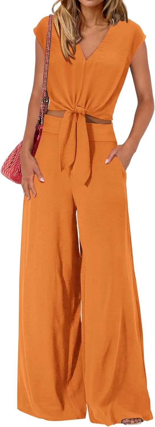 Women's High Waist Wide Leg Pants - Slim Fit Suit Trousers