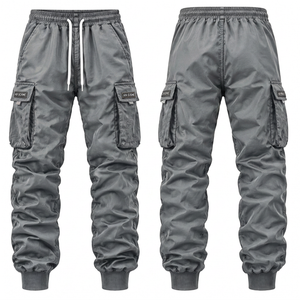 Gray cargo pants