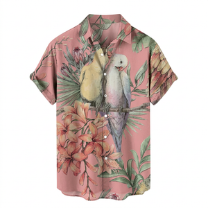 Pink tropical shirt clarity restoration