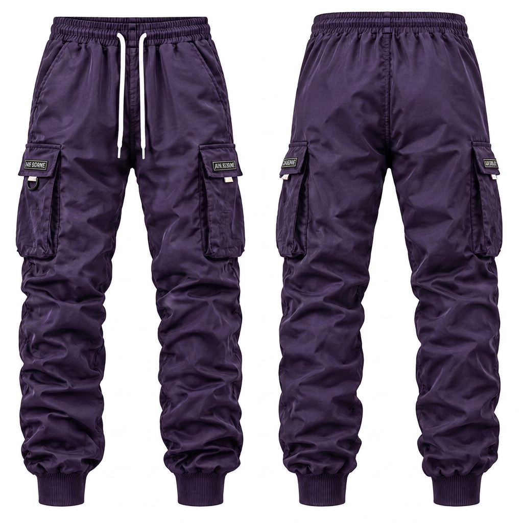 Purple cargo pants