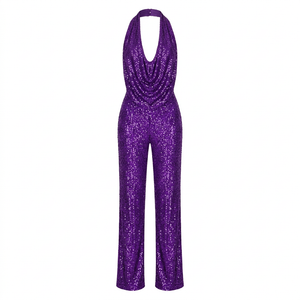 Purple jumpsuit without a model