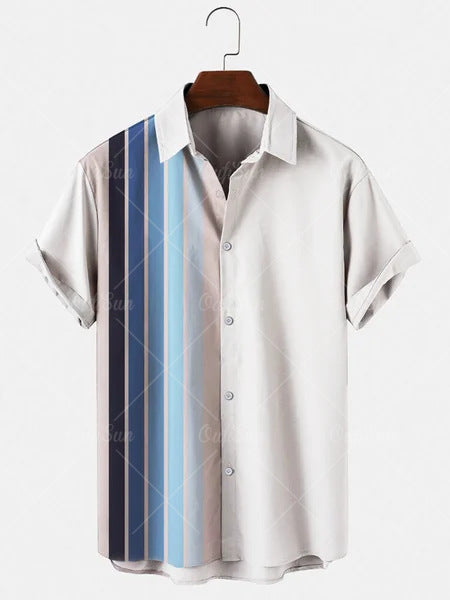 Men's Floral Hawaiian Shirt – Short Sleeve 3D Print Beach Top