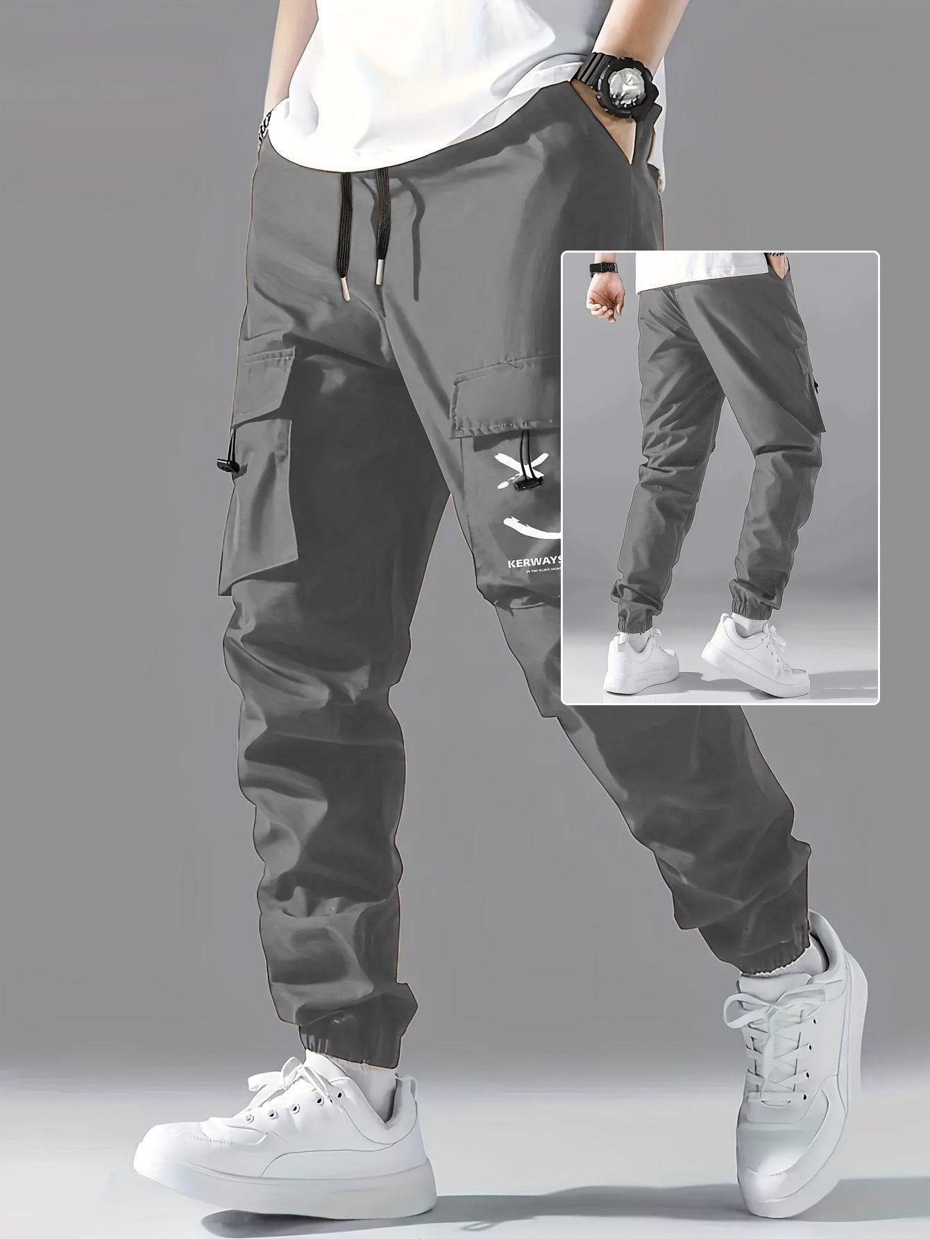 Men's Straight Leg Overalls | Ankle Tied Casual Pants