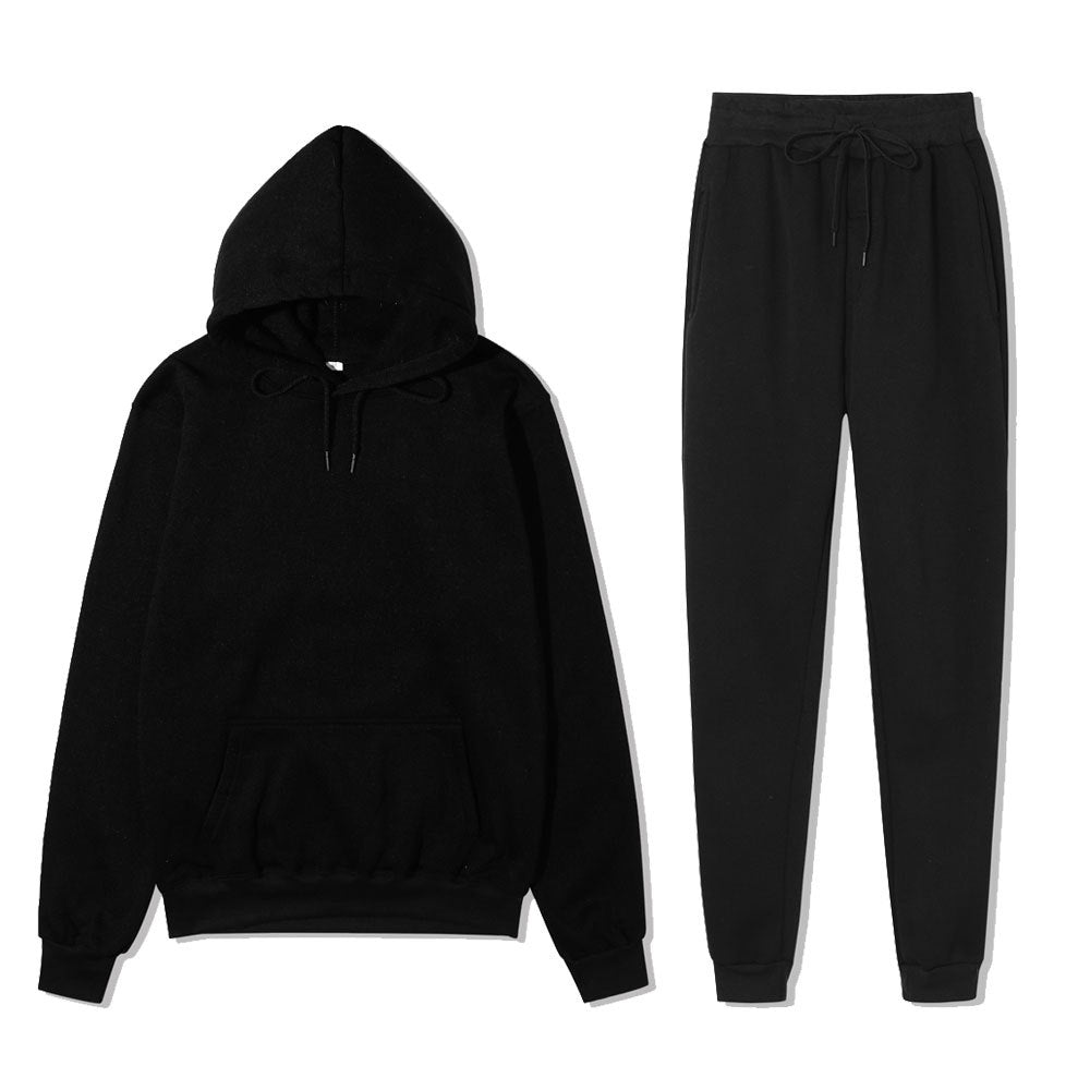 Unisex Solid-Color Hoodie & Sweatpants Set - 12 Colors