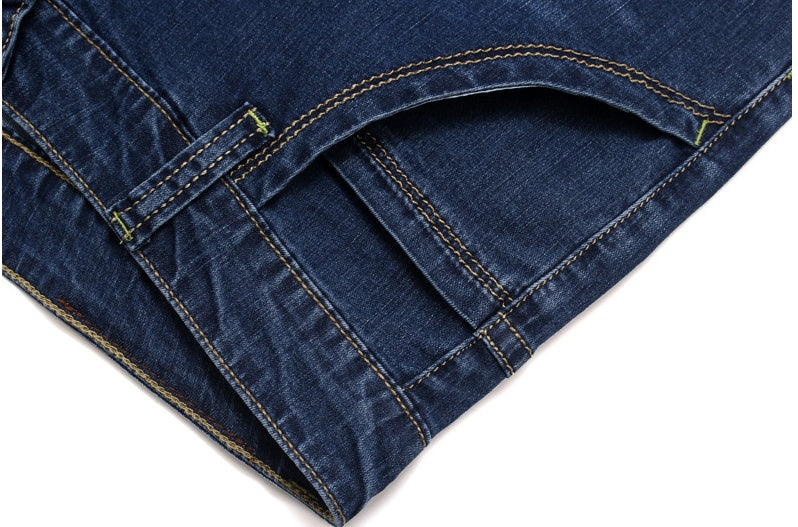 Men's Stretch Denim Jeans | High Elastic Loose Fit Pants