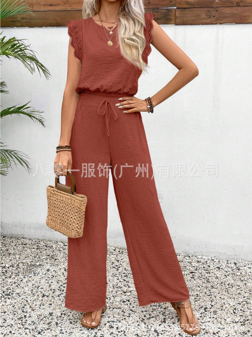 Women's Sleeveless Vest & Trousers Set | European & American Style