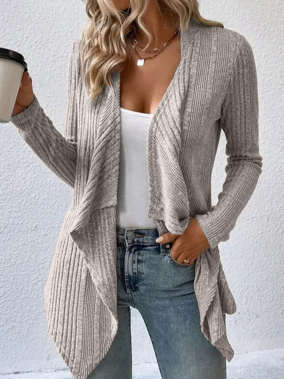 Women's Long Sleeve Cardigan | Open Front Loose Fit Sweater