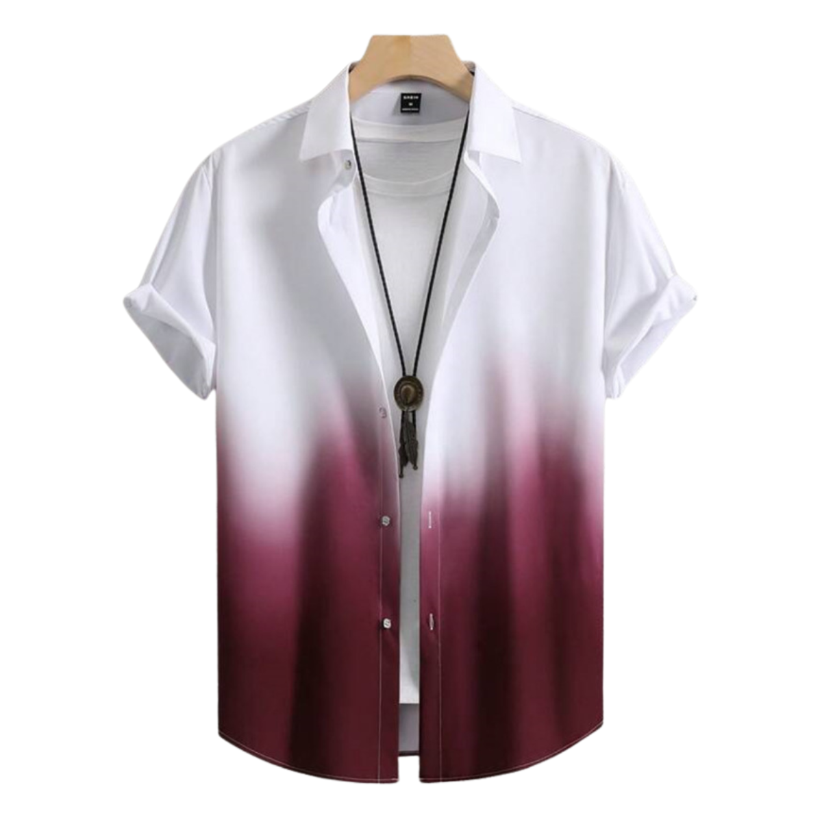 Men's Floral Print Button Front Hawaiian Shirt – Short Sleeve Beach Top