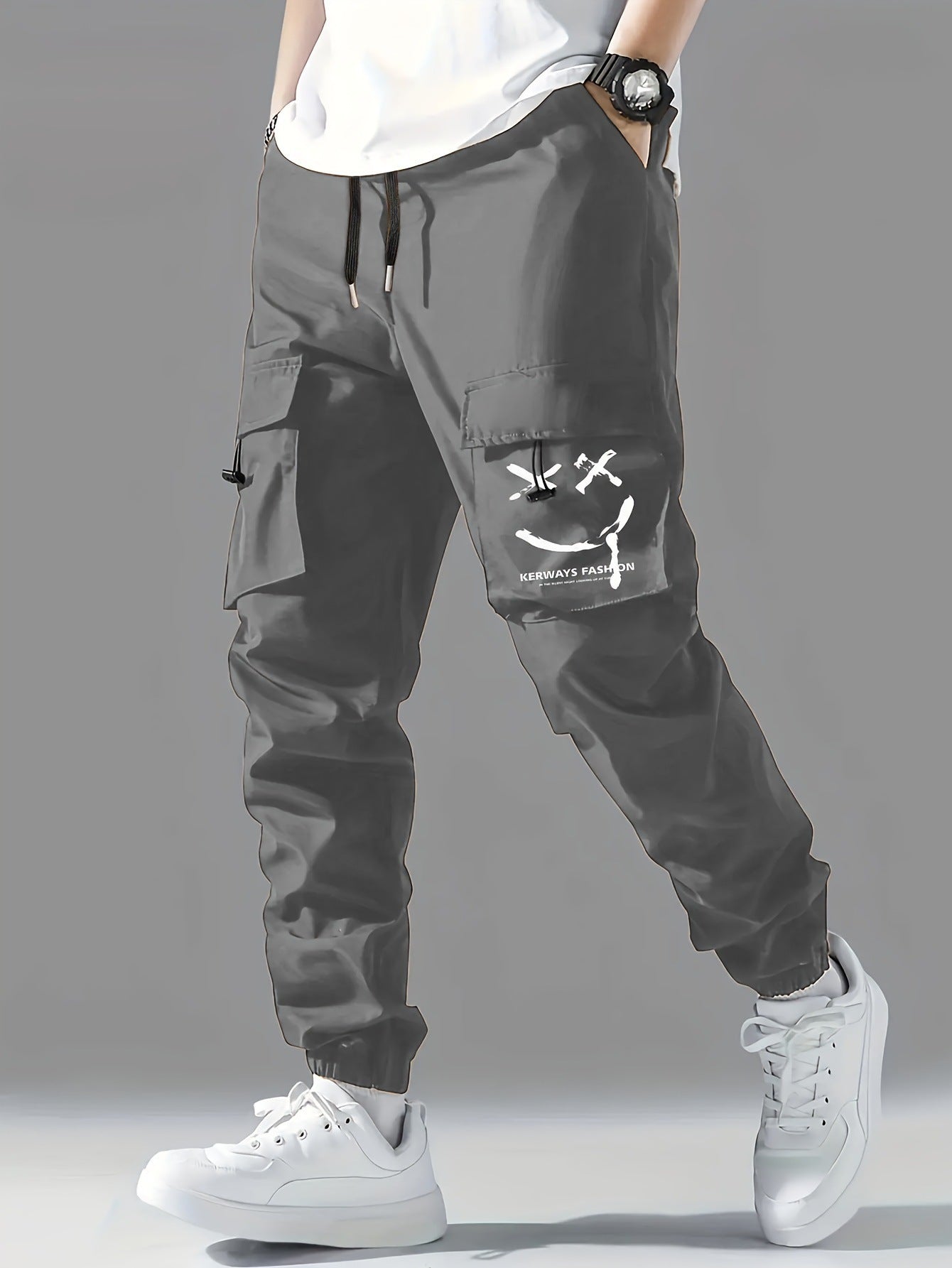 Men's Straight Leg Overalls | Ankle Tied Casual Pants