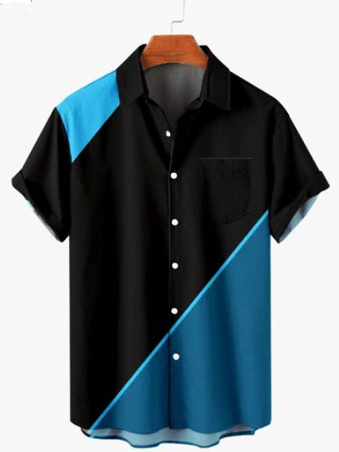 Men's Floral Print Hawaiian Summer Shirt – Short Sleeve Stretch