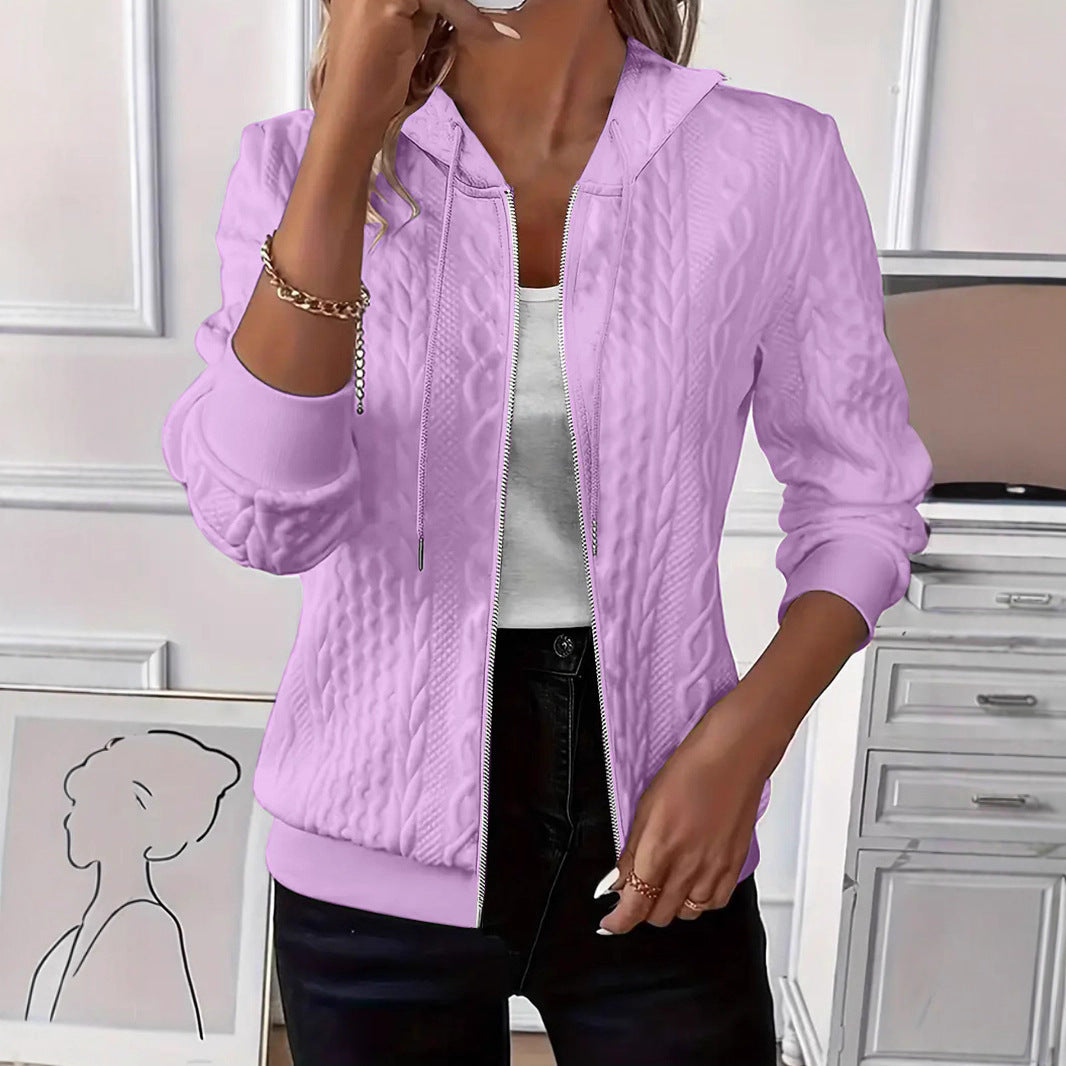 Women's Zipper Hooded Jacket