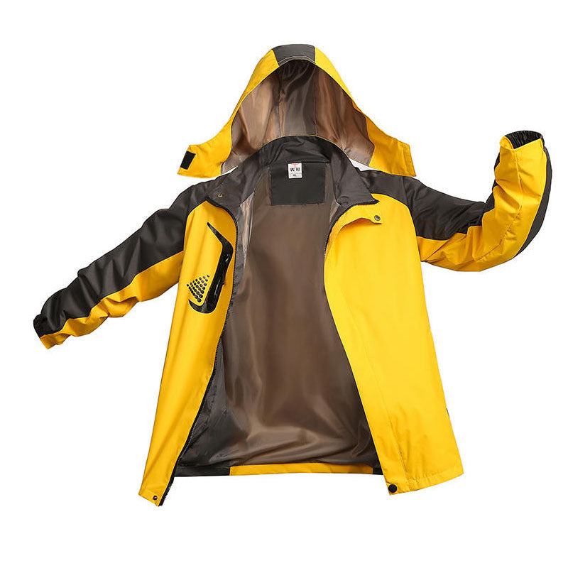 Men's Lightweight Hooded Jacket | Color Block Autumn Outdoor Jacket