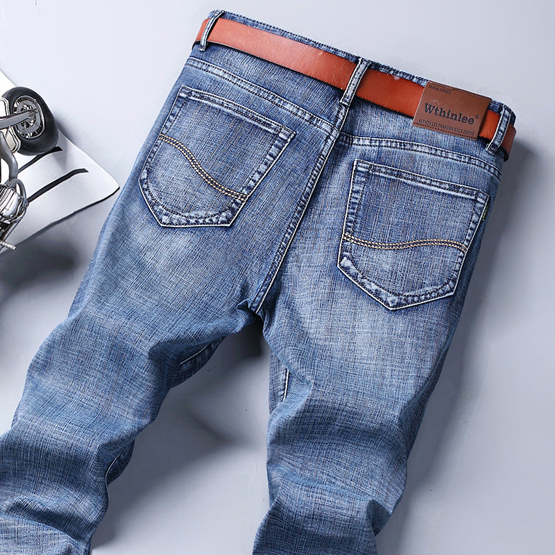 Men's Fleece-Lined Jeans | Winter Warmth Straight Loose Fit Pants
