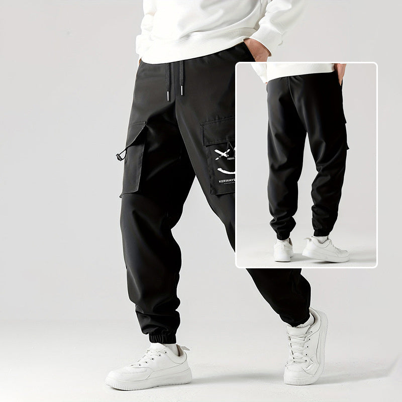 Men's Straight Leg Overalls | Ankle Tied Casual Pants