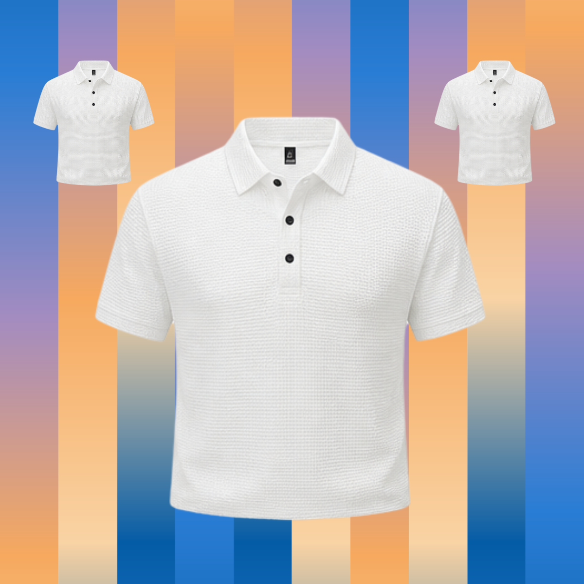 Men's Business Casual Polo Shirt – Lapel Collar Short Sleeve