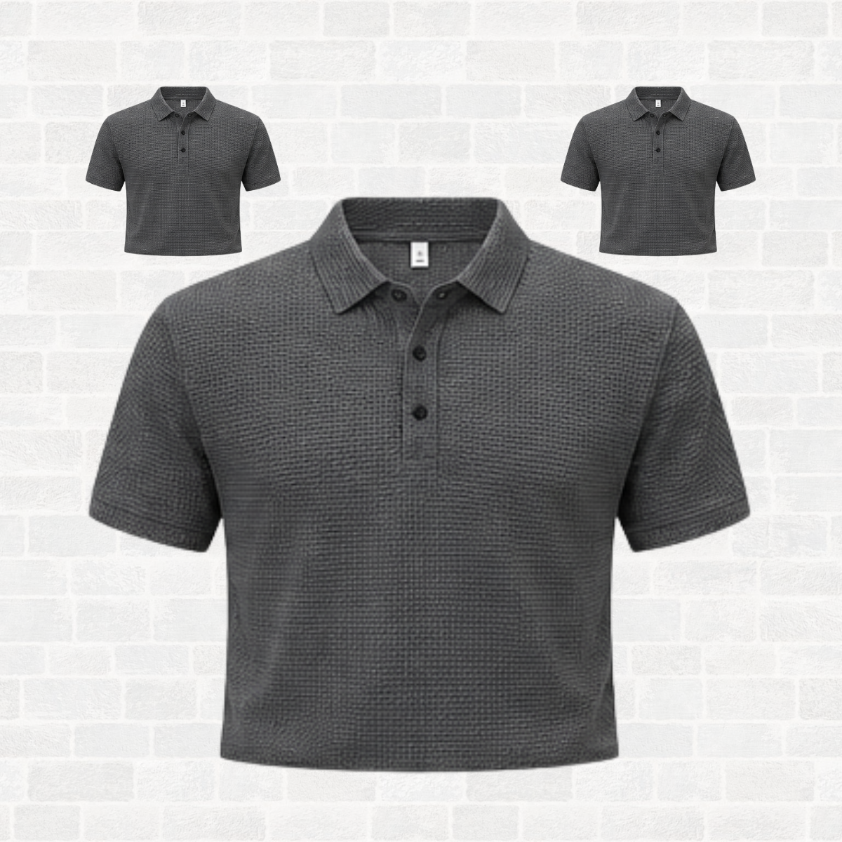 Men's Business Casual Polo Shirt – Lapel Collar Short Sleeve