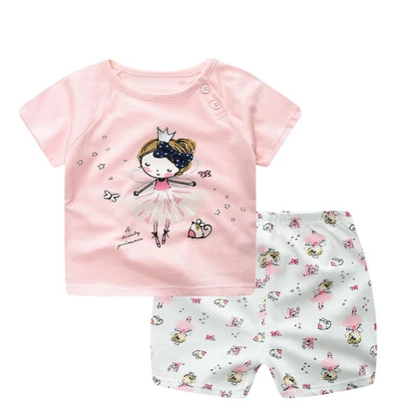 Cartoon Summer Set for Boys | Casual T-Shirt & Shorts Outfit