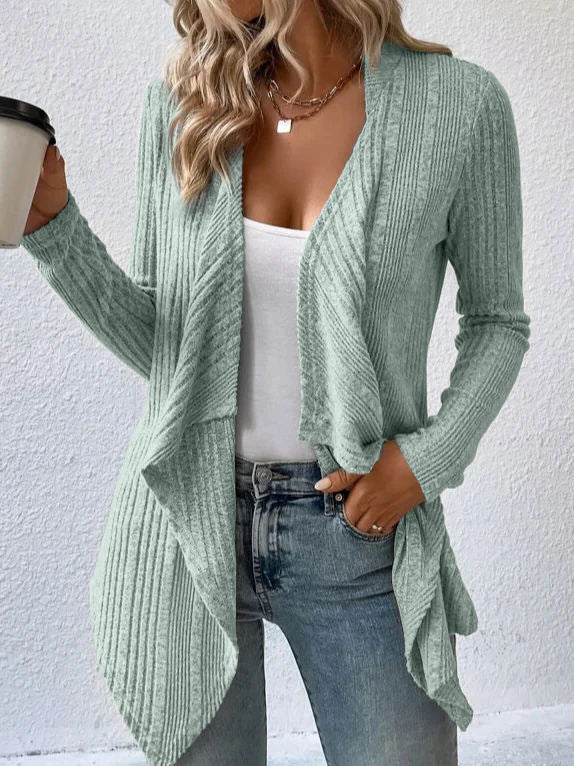 Women's Long Sleeve Cardigan | Open Front Loose Fit Sweater