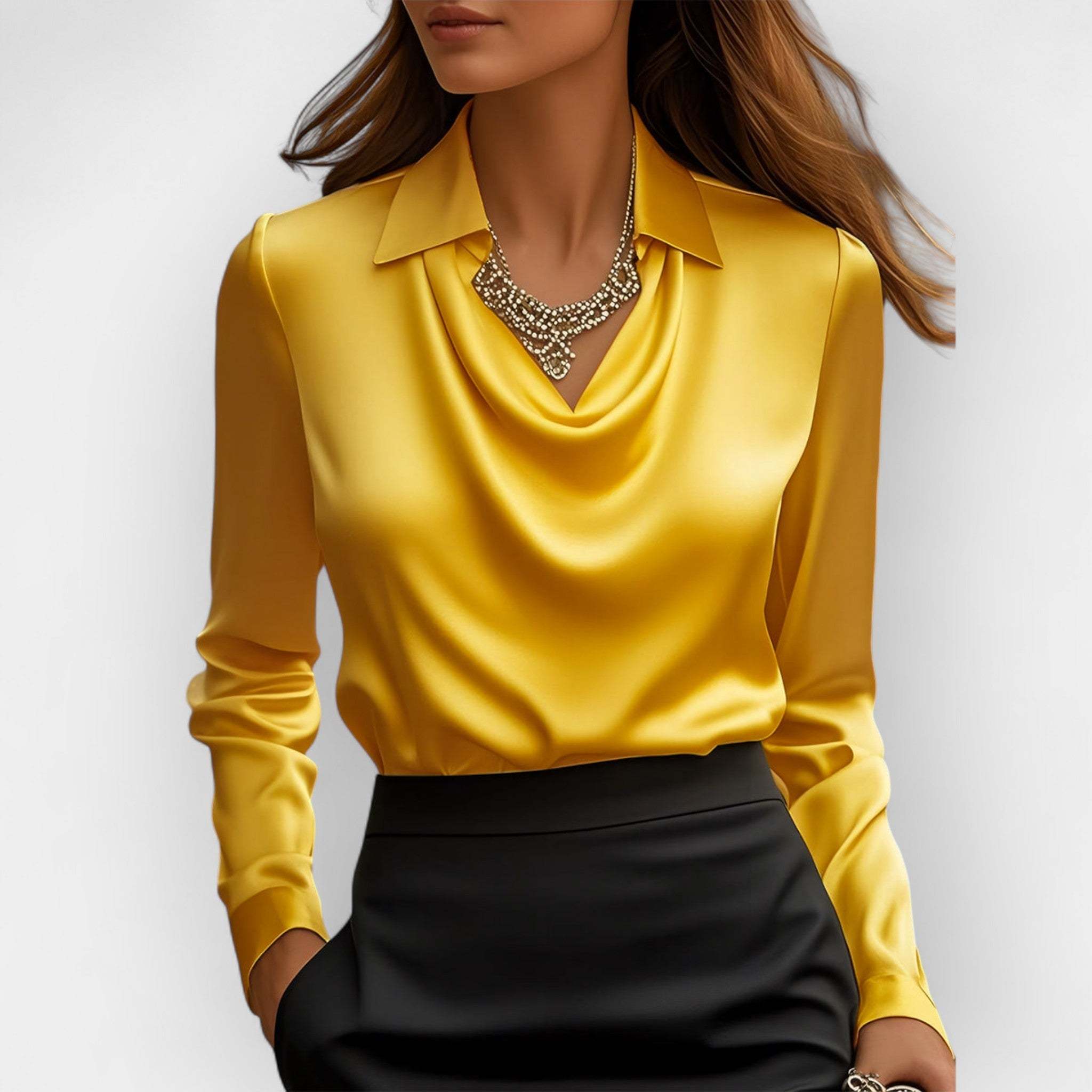 Women’s Elegant Satin Blouse