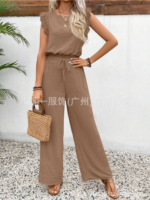 Women's Sleeveless Vest & Trousers Set | European & American Style